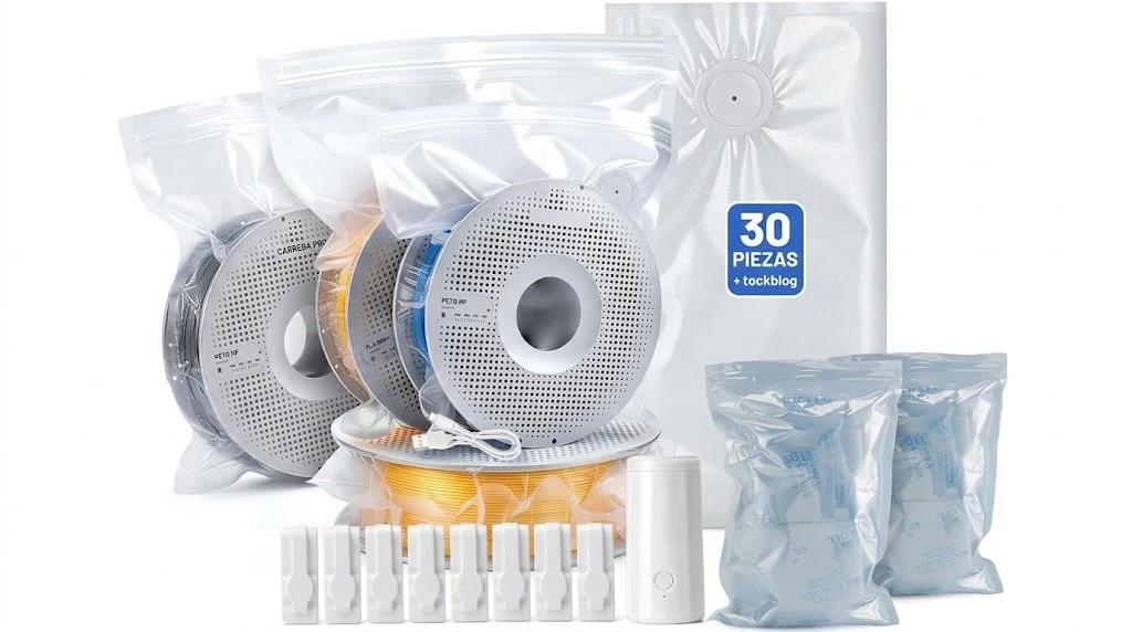 Kit Bolsas de Vacío para Filamento con Bomba Eléctrica
